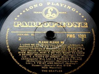 Beatles Please Please Me Rarest Black Gold Mono Northern Songs Top Audio Lennon