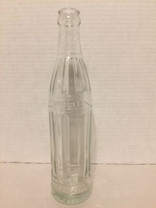 Vintage 1928 Coca Cola Bottle Straight Panel Quality Beverages 10 Fl Oz