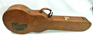 Vintage Gibson Usa Les Paul Guitar Brown Hard Shell Guitar Case