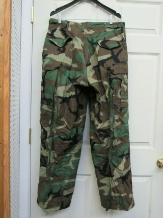 Us Gi M65 Woodland Camo Camouflage Cw Field Pants Trousers Medium Regular Nos