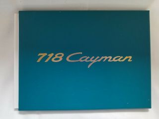Porsche 718 Cayman 2016 Hardcover Advertisement Book W/sleeve Dealer Brochure