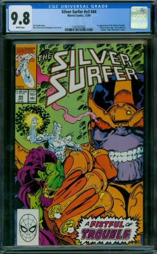 Silver Surfer Vol 3 44 Cgc 9.  8 - White Pages