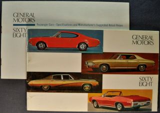 1968 Gm Stockholder Brochure,  Prices Chevrolet Buick Cadillac Pontiac Oldsmobile