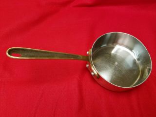 Vintage Cop R Chef 6 " Sauce Pan All - Clad Copper Stainless Steel Heavy