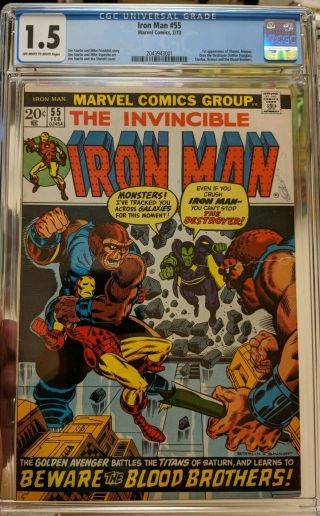 Iron Man 55 (feb 1973,  Marvel) Cgc