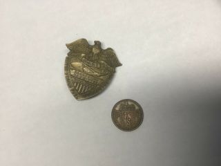 Koppers Stores Token & Us Fuel Administration Coal Miner Pin Vintage