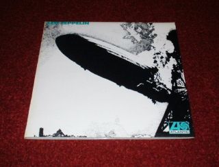 Led Zeppelin 1st Lp 1969 Atlantic 1st A1/b1 Turquoise Cover Uncorrected