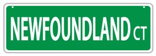 Plastic Street Signs: Newfoundland Court (foundland) | Dogs,  Gifts