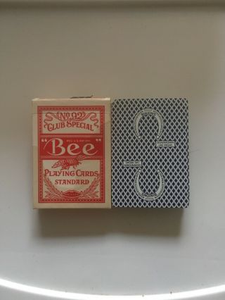 Bee No 92 Club Special Playing Cards; Binion 