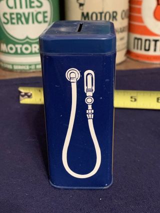 Vintage 1960 ' s Blue Sunoco Gas Pump 4 