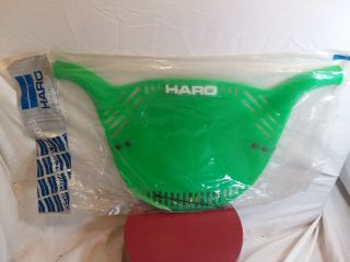 Haro Flo - Panel Bmx Number Plate Green Oldschool Vintage Nos In Factory Bag
