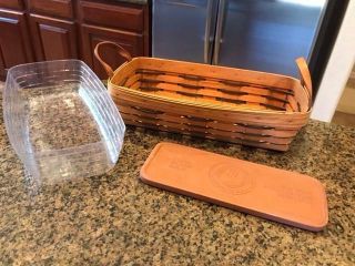 Longaberger Bread Basket Plastic Protector & Warmer Brick
