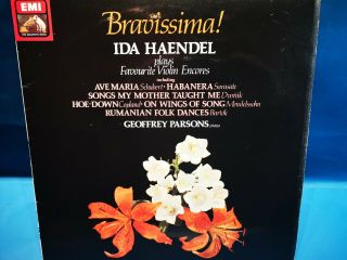 " Emi Asd 3785 Ida Haendel Plays Favourite Violin Encores: Bravissima Nm