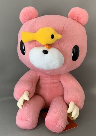 Chax - Gp Gloomy Stuffed Bear Plush Cgp - 029 With Yellow Bird 12 " Pink