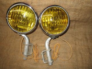 Vintage Blc Accessory Fog Lights Lamp Guide Light Gm Ford Chevy Buick