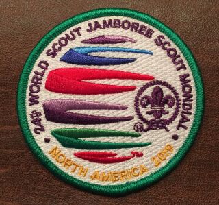 24th 2019 World Scout Jamboree Official Wsj Wosm 3 " Badge Patch Green