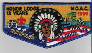 Oa Lodge 479 Quinipissa Flap S30 Noac 1996 Istrouma Area Council [h4894]