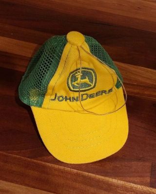 John Deere Tractor Hat 2008 Cap Christmas Ornament Green Yellow
