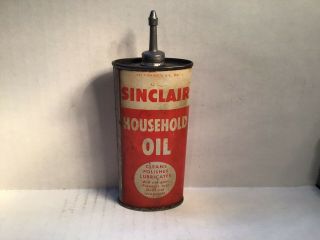 Vintage Sinclair Can Handy Oiler Lead Top 4 Oz Rare Tin Sunoco Shell Ford Sunoco