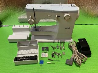 Vintage Elna Elnasuper Sewing Machine,  Foot Controller,  Feet,  Accessories