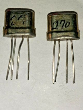 2 Rare Obsolete Ti 3n25 4 Lead Tetrode Germanium Transistors Texas Instruments