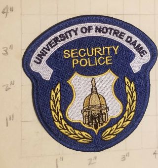 University Of Notre Dame (in) Security Police Patch