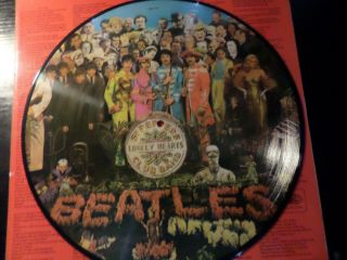 12 Inch Vinyl - Picture Disc - The Beatles - Sgt Pepper