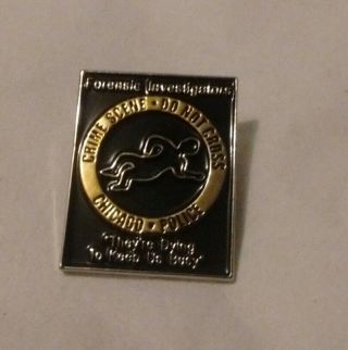 Chicago Police Department Forensic Investigation Lapel Tie Pin