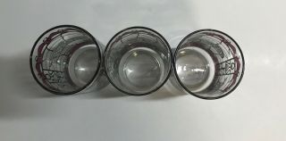 Rare Set Of 3 Vintage Enjoy Coca - Cola Tiffany Style Stained Glass Drinking Cups 2