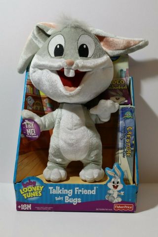Vintage 2002 Talking Baby Bugs Bunny Looney Tunes Fisher Price