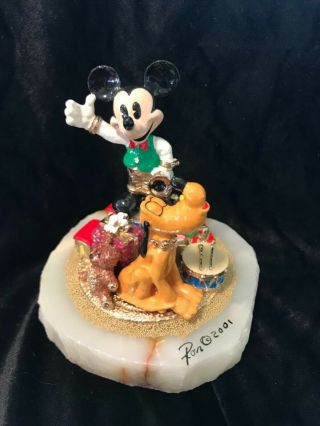 Mickey Mouse Pluto Christmas By Ron Lee Artist’s Proof 2/14 Signed Disney Statue