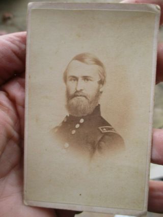 Civil War Brigadier General Jacob D.  Cox Ohio Governor Cdv Photo J.  D.  Cox