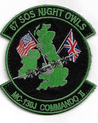 Usaf Patch 67 Special Operations Squadron Mc - 130j Commando Ii On V Lcr0
