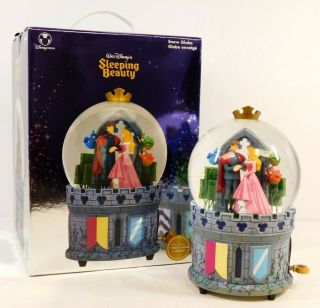 Disney Store Sleeping Beauty Musical Snow Globe