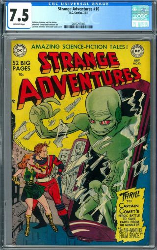 Strange Adventures 10 Cgc 7.  5 (ow) Carmine Infantino Alien Cover