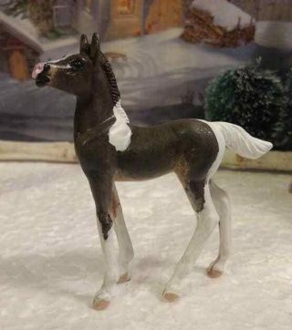 Custom Breyer Horse Cm Stablemate Sm Standing Foal Paint Pinto Baby