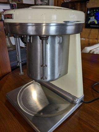2 Vintage Prince Castle Multimixer Model 9B 3 head malt milkshake machine VIDEO 3