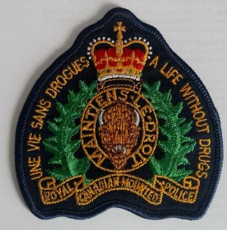 Commemorative Patch: Rcmp Crest - A Life Without Drugs