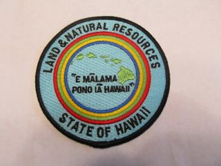 Hawaii State Conservation Natural Resources Warden Patch Obsolete
