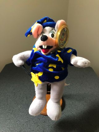 2003 Chuck E Cheese Mouse Limited Edition Wizard Plush Toy Doll Nwt