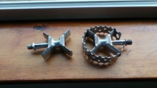 Vintage Bmx Hutch Pro Bear Trap Pedals Missing One Cage 80 