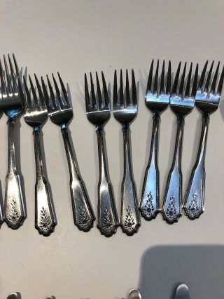 STAINLESS FLATWARE ROGERS STANLEY ROBERTS 33pc SET BRENTWOOD NORCREST SILVERWARE 3