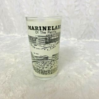 Marineland Of The Pacific Glass Tumbler Vintage Park Scenes Los Angeles County