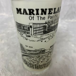 Marineland of the Pacific Glass Tumbler Vintage Park Scenes Los Angeles County 3