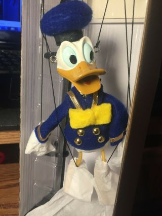 Disney Donald Duck Bob Baker Mini Marionette Limited Edition W/