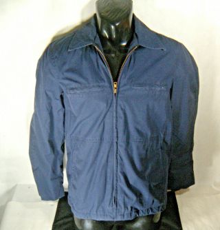Blue Utility Deck Jacket Mens 34s Usn Us Navy Military Coat