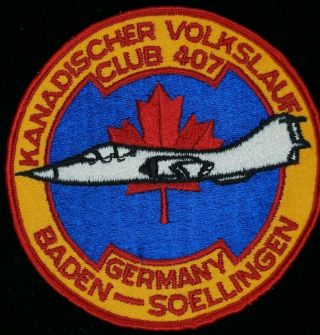 Vintage Canadian Forces Rcaf 407 Squadron Baden Jacket Patch