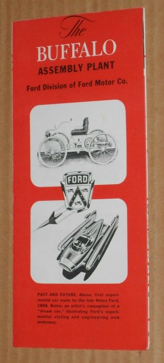 Vintage Ford Motor Co.  Buffalo Assembly Plant Advertising Brochure