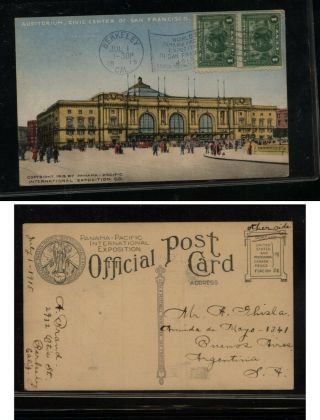 Us Panama Expo Post Card 1915 Kl0721