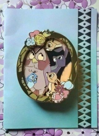 Disney Fantasy Sleeping Beauty Forest Friends Le 35 Pin Pastel Squirrels Owl